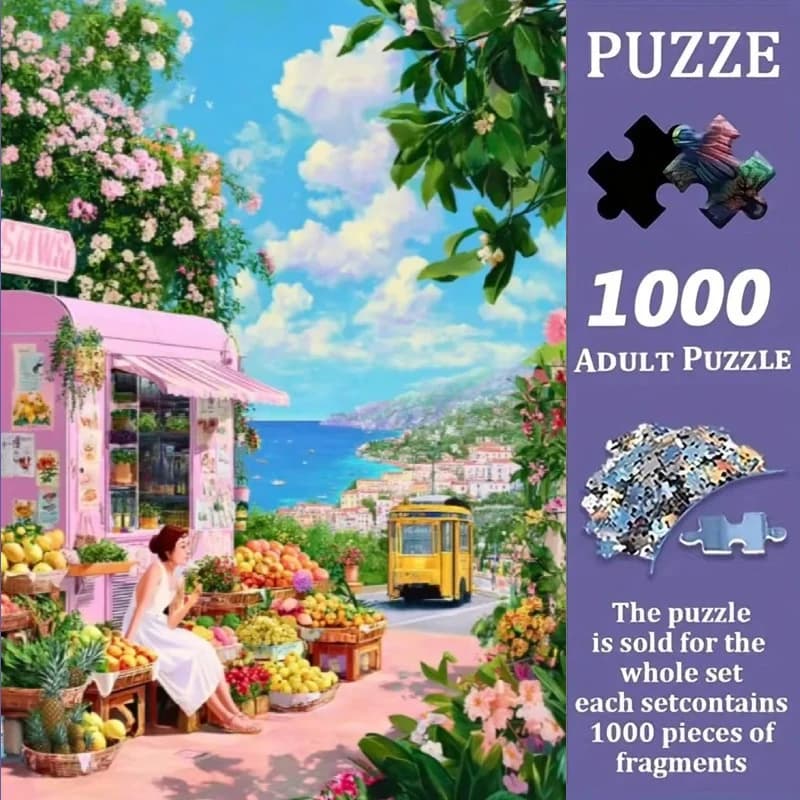 1000pcs Jigsaw Puzzle, Beautiful scenery Puzzle, Perfect for DIY Creative Fun with Family,Gift ,teasing Toy