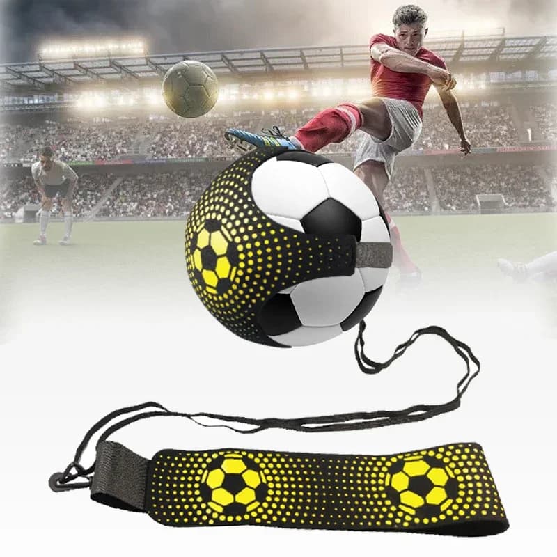 Calcio Kick Throw Solo Practice Training Aid Control Skills cintura in vita regolabile