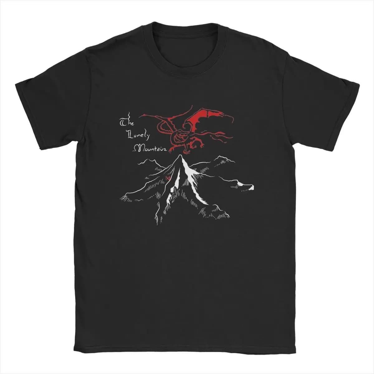 The solely Mountain T-Shirt uomo L-Lords Of The R-Rings maglietta in puro cotone maglietta a maniche corte vestiti stampati grafici
