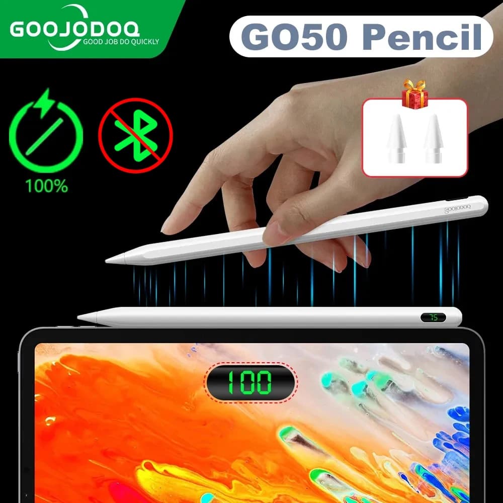 GOOJODOQ per Apple Pencil 2 1 Display LCD di ricarica Wireless penna GO50 per iPad Pencil Apple Pen per iPad Air 4 5 Pro 11 12.9
