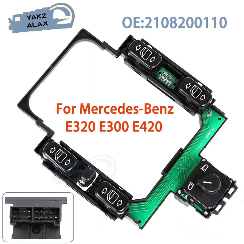 2108200110 Master Power Finestra Specchio Interruttore Pulsante di Controllo per il 1996 1997 Mercedes-benz W210 W202 E300 E320 E420 CarAccessori