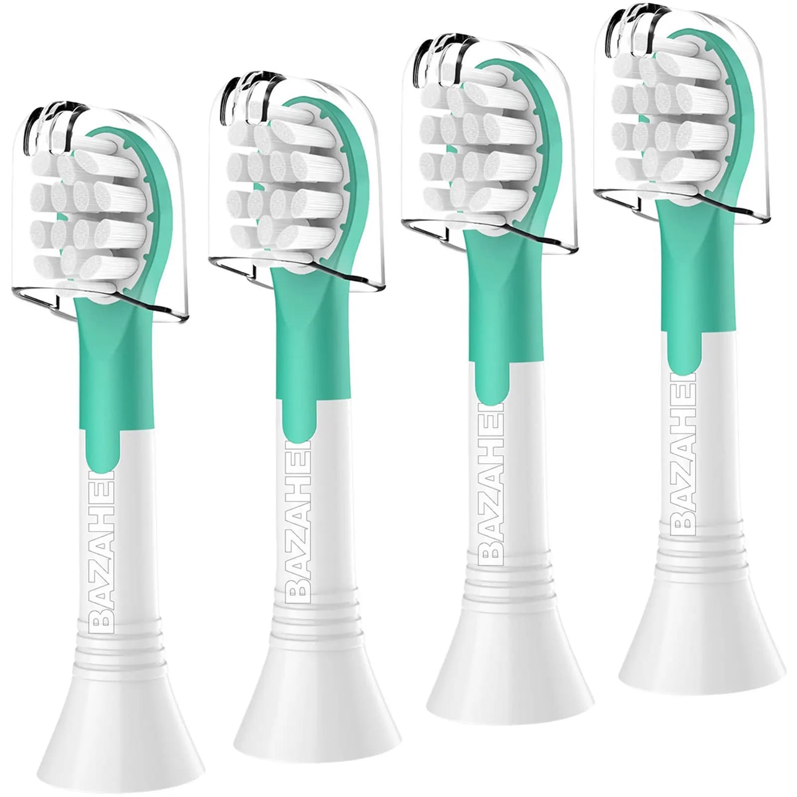 Set of 4 spare heads for children's toothbrush, compatible with HX6042, HX6032, HX6311, HX6312 and other electric brushes