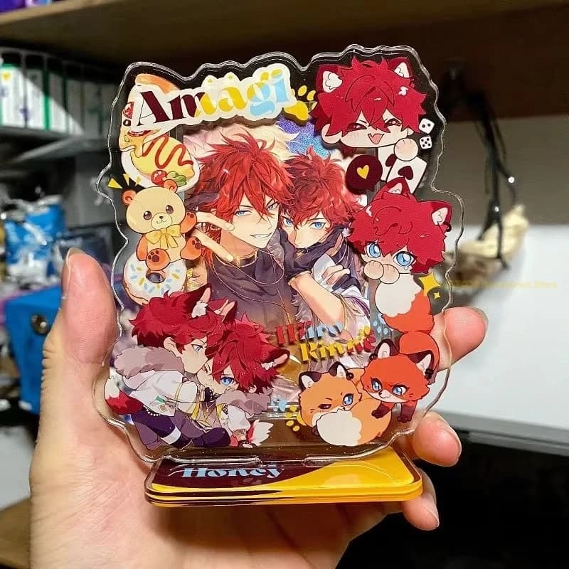 Amagi Rinne Scena a tema Gioco di cartoni animati Ensemble Stelle Supporto in acrilico Figura Display Modello Piastra Piccola carta Cosplay Decorazioni per il desktop