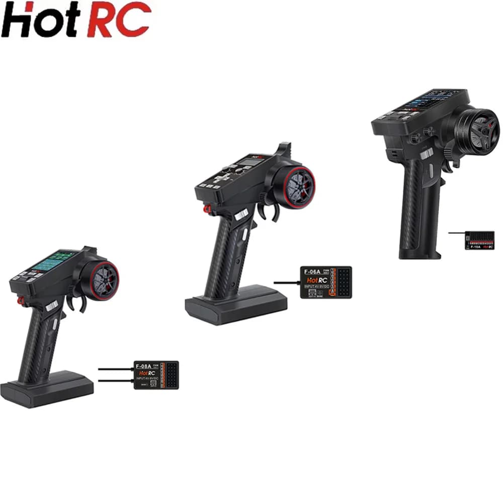 HotRC Hot RC CT-6A CT-8A CT-10B HT-10A DS-4A 2.4GHz Sistema Radio Telecomando per rc auto trawler barca da pesca serbatoio aereo