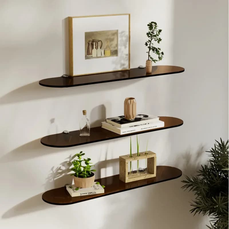 Scaffali portaoggetti da parete decorativi con divisorio in acrilico Parola Elegante soggiorno Sfondo Wall Art Magazine Book Display Organizer