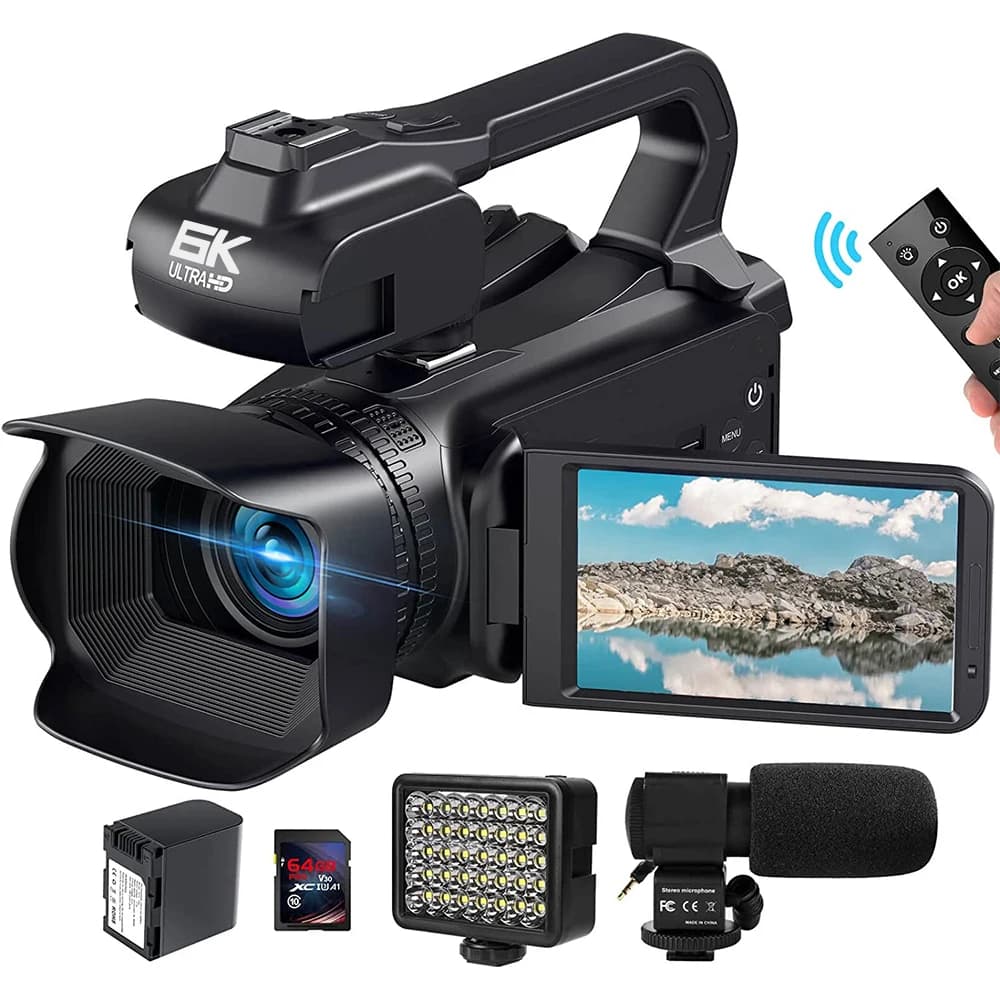 Professional 4K camera for photography Zoom digital 18X Night vision Cameras Vlog Cameras 64 MP WiFi webcam