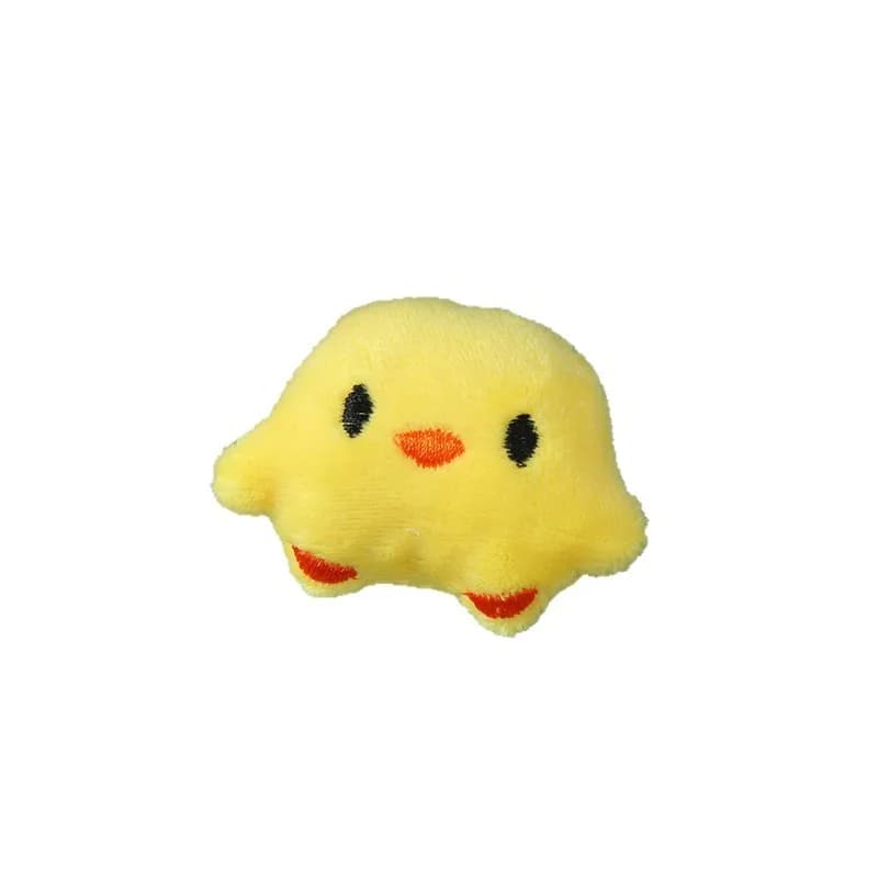 1 pz. ciondolo in peluche a forma di piccola gallina gialla, morbido e carino, con testa di anatra, accessorio per zaino scolastico, fatto a mano