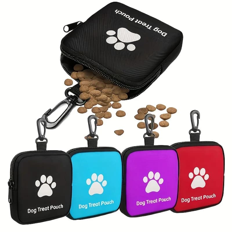 Borsa Portatile per Addestramento Cani con Chiusura a Cerniera, Sacchetto per Snack e Cibo per Cuccioli, Accessori per Animali Domestici