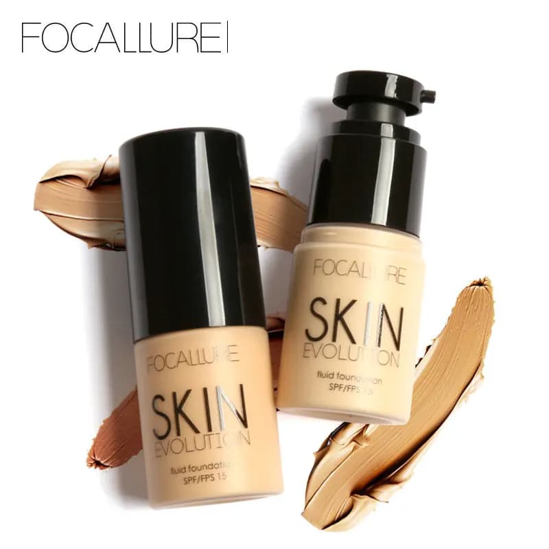 Commercio all'ingrosso FOCALLURE Fondotinta per trucco viso Base per trucco Fondotinta liquido Correttore Sbiancante Idratante Cosmetici per il controllo dell'olio
