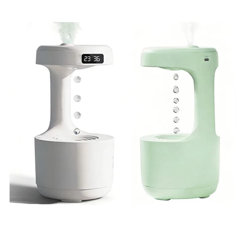 DIVEDEER Umidificatore Home Office Desktop Dispositivo di rifornimento d'acqua Umidificatore a goccia d'acqua antigravità con riflusso creativo