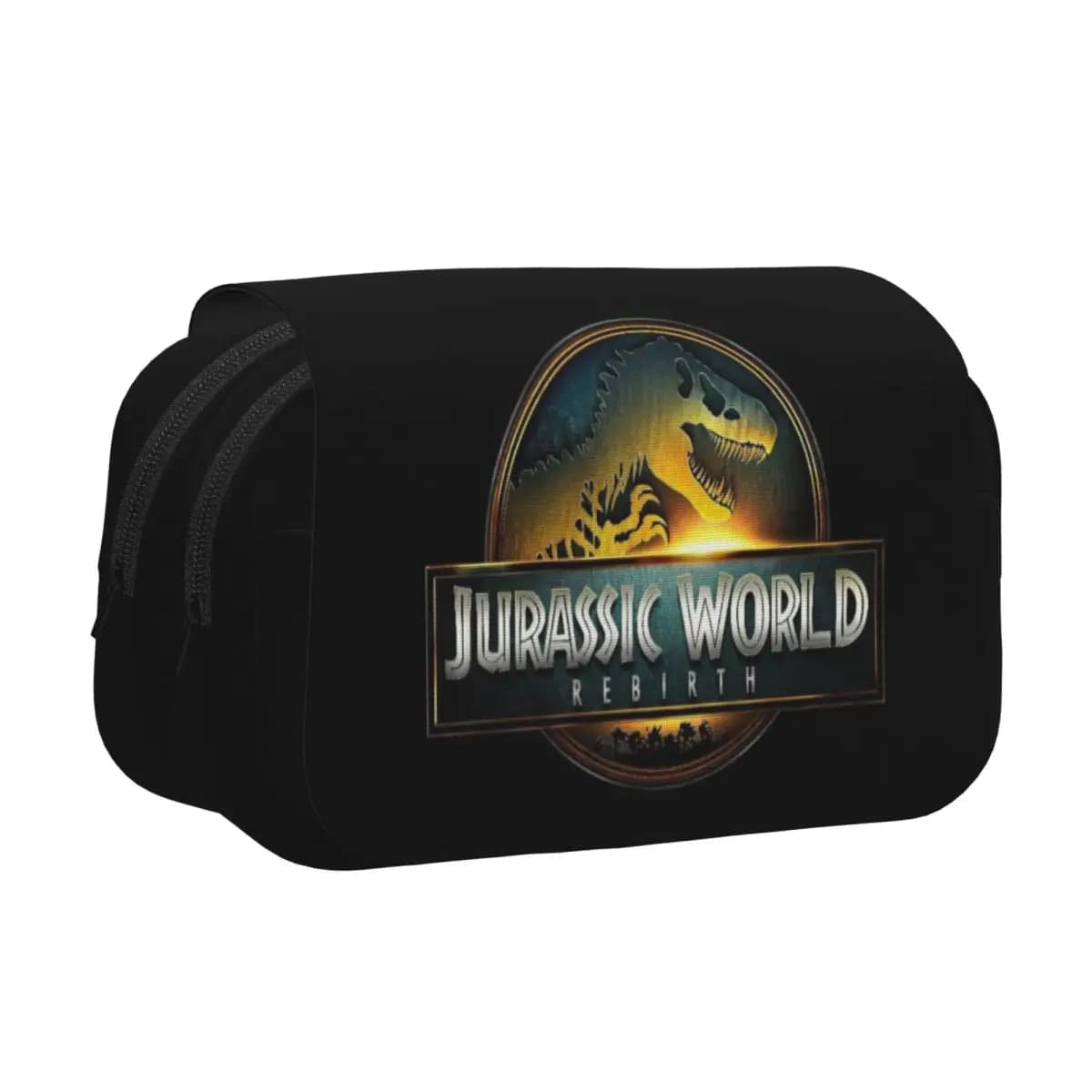 Astuccio Doppio a Conchiglia Jurassic Park Jurassic World Dinosauro Portapenne Borsa per Matite con Cerniera per Studenti Scuola Cancelleria