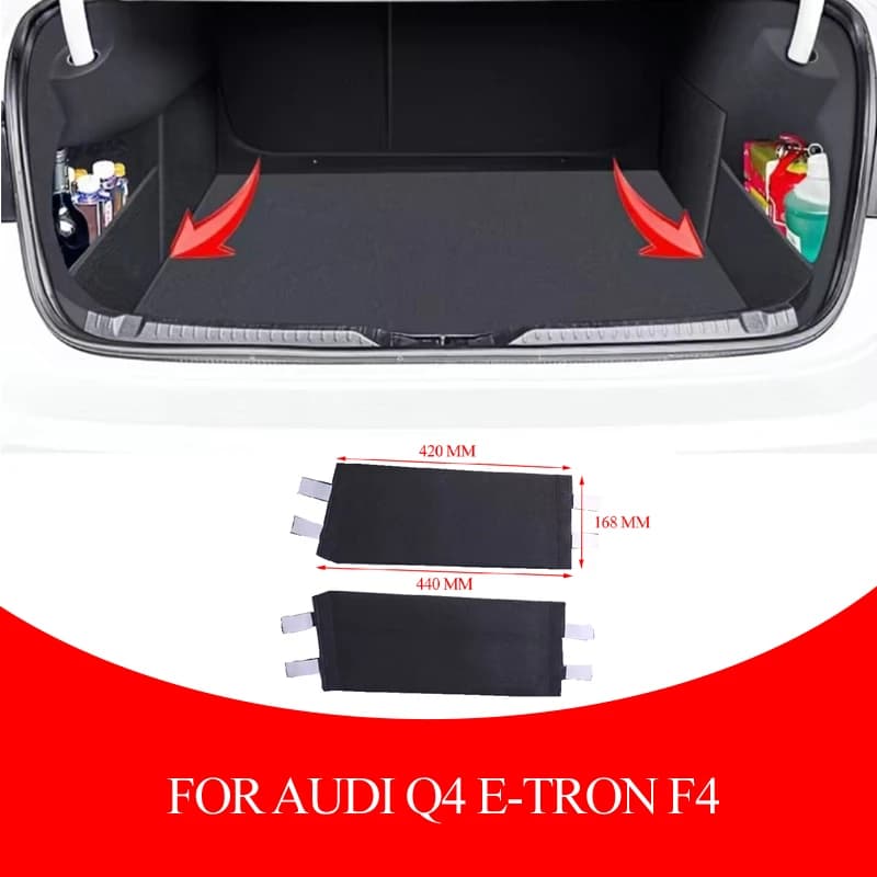 For Audi Q4 e-tron F4 2022 2023 2024 2025 Storage and sorting box deflector Tooth insulation board Car accessories