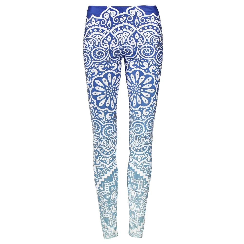 Leggings stampati Mandala da donna, pantaloni estivi a vita media, sexy, aderenti, elasticizzati, per allenamento, casual, elastici