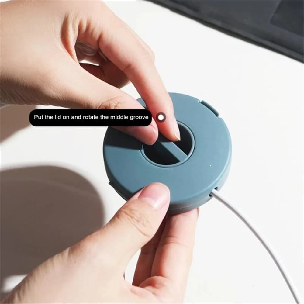 Mini Organizzatore Cavi USB per Ricarica, Clip e Avvolgicavo, Supporto per Cavi