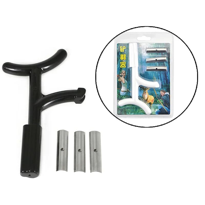 Freccia Piume Raschietto Stripper Fletching Alette Strumento di rimozione colla Albero freccia fai da te Caccia Tiro con l'arco Accessori