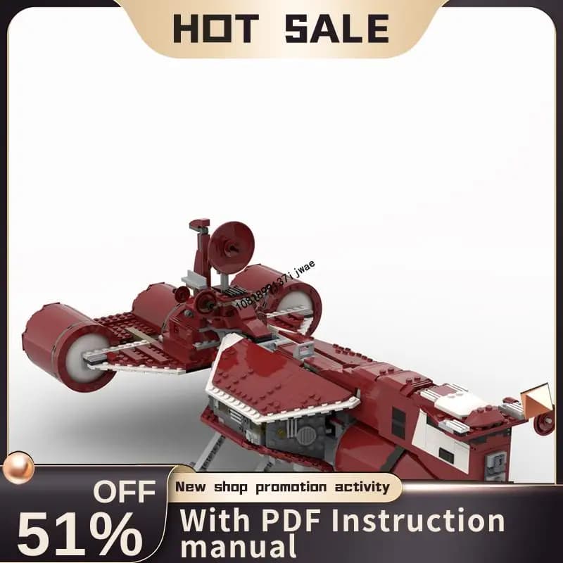 Nuovo 1042 pezzi famoso film Space Wars Moc Space Cruiser modello puzzle personalizzati Spacefighter idee creative giocattolo per bambini regali di compleanno