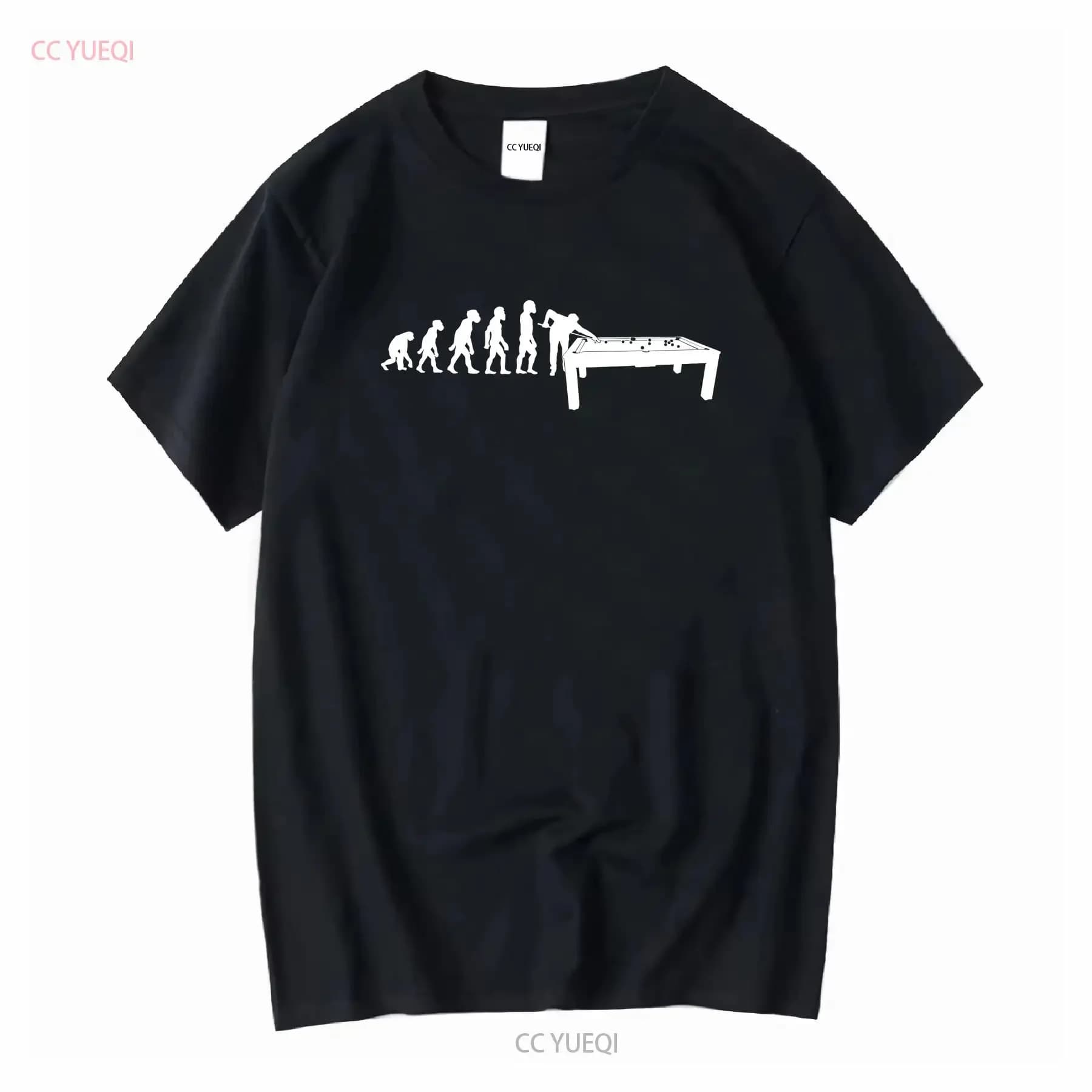 Divertente T-shirt vintage con stampa di un giocatore di biliardo con stecca, effetto lavato, leggermente effetto designer, versatile e morbida