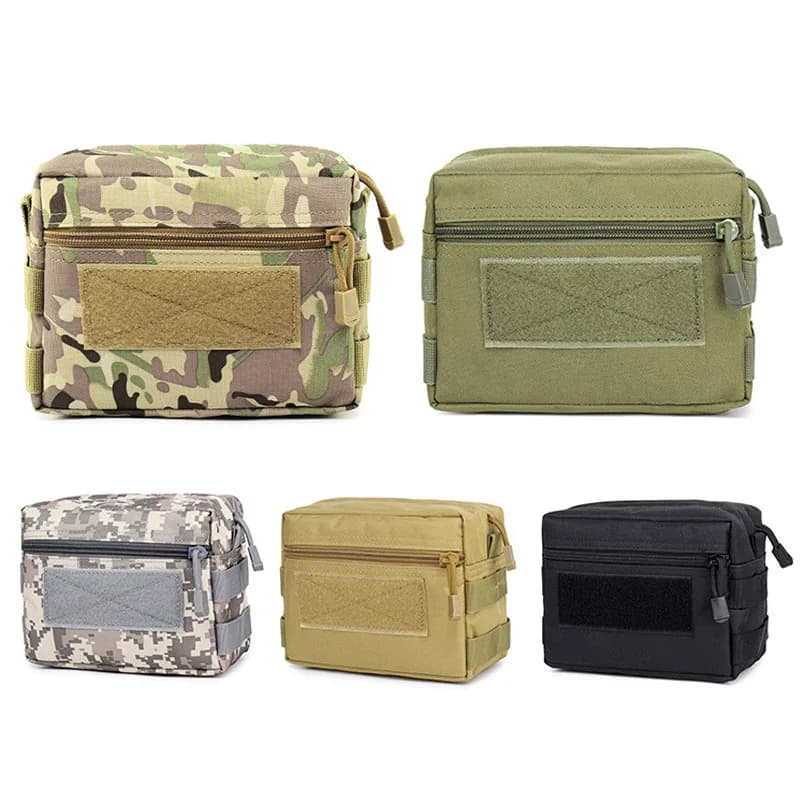 Tactical Molle EDC Pouch First Aid Kit Utility Tool Pouch Medical Bag Waist Pocket Fanny Pack Survival Hunting Bag