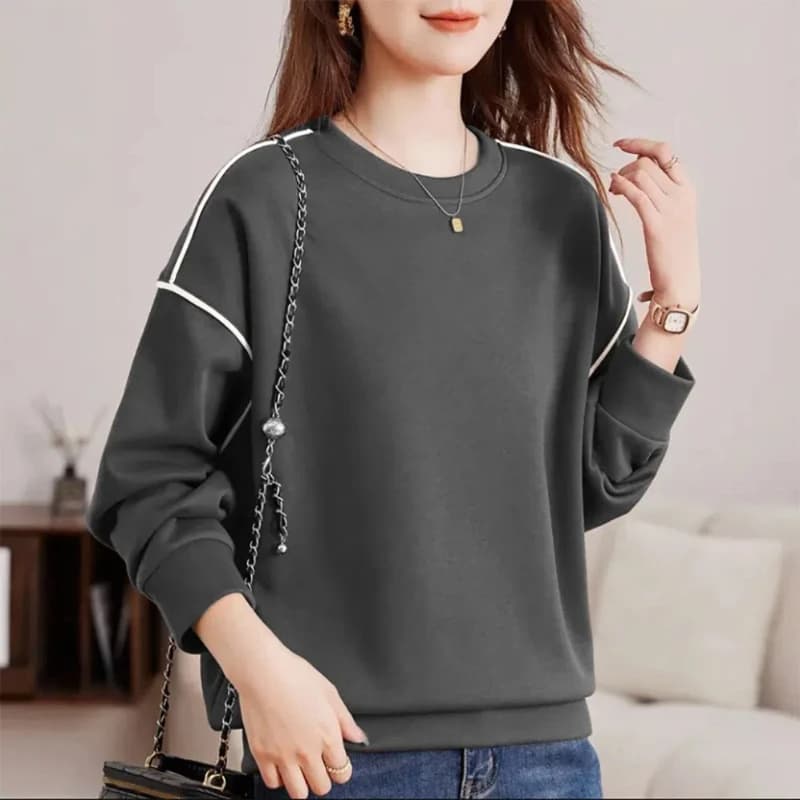 High End Long Sleeved Hoodie Women's Pure Cotton Autumn Winter Loose Fashion Casual Women's Spring and Autumn Pullover Hoodies