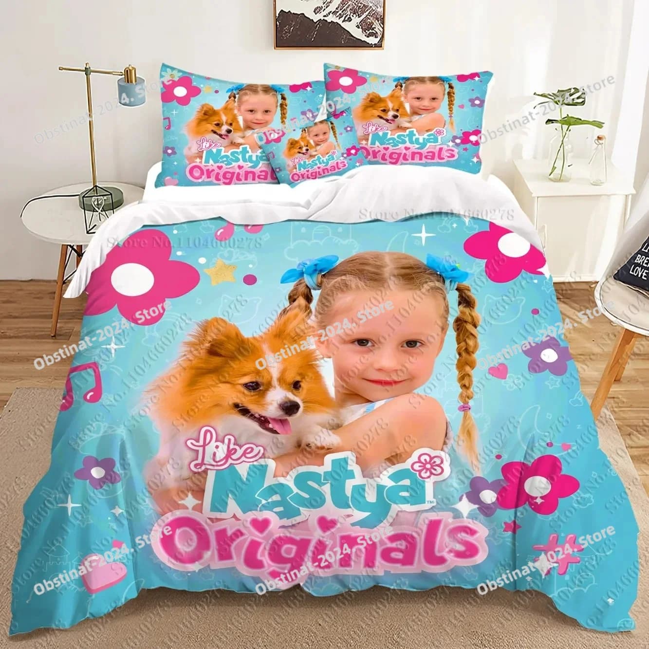 moda Anime Nastya 3D Set biancheria da letto stampa copripiumino Adulti_ bambini letto consolatore regalo di compleanno dropshipping Tessili per la casa
