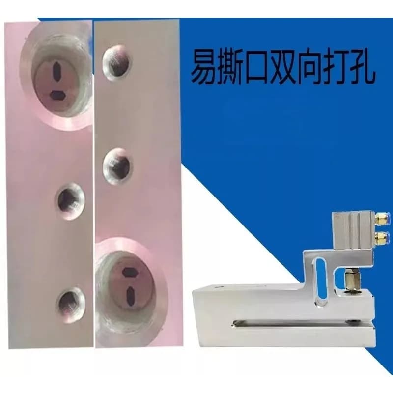 Dispositivo di Punzonatura Pneumatico - Macchina per Punzonatura Facile per la Produzione di Sacchetti (Applicazione per Sacchetti di Plastica)
