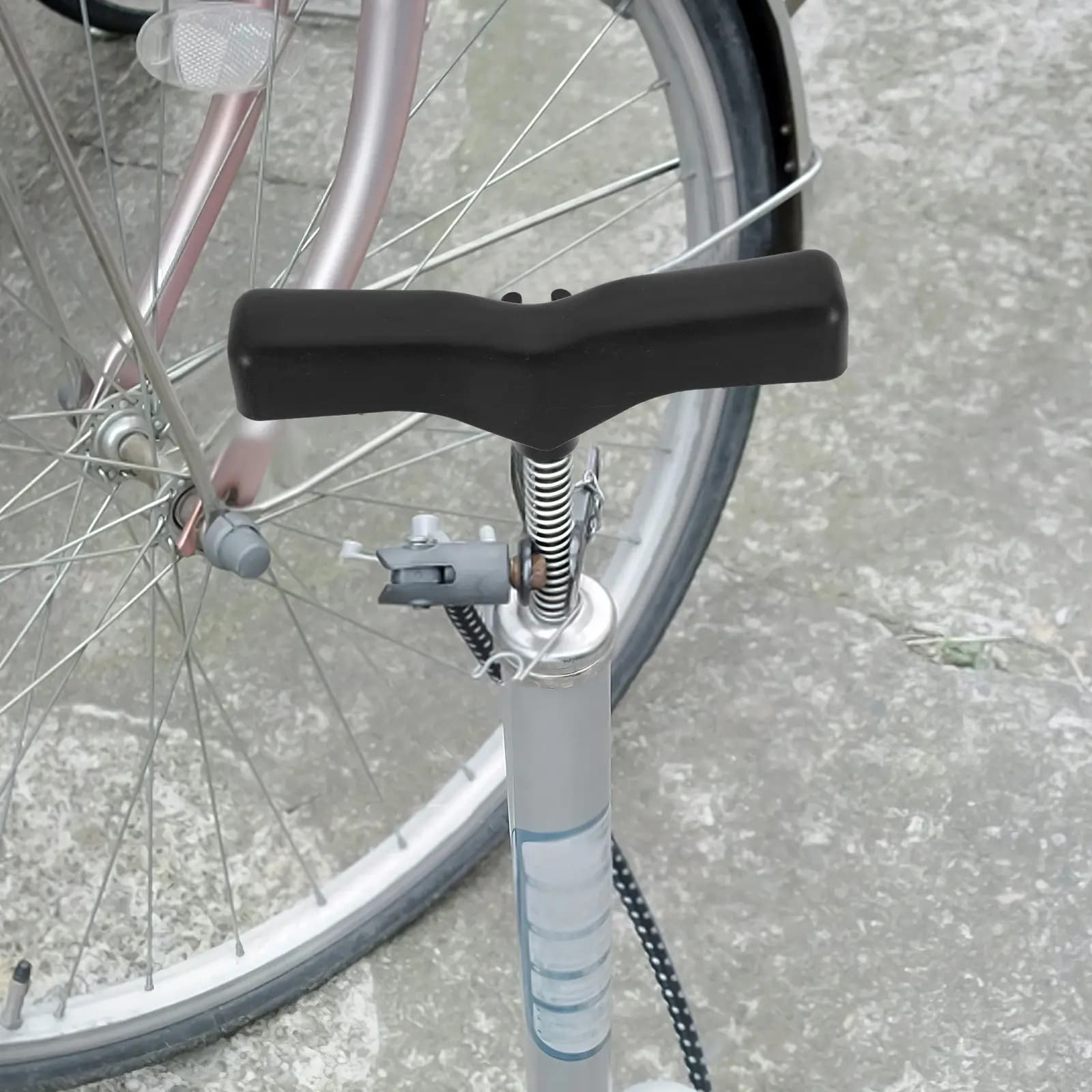 Maniglia in plastica robusta per pompa manuale, impugnatura per tubo gonfiatore, accessorio per bicicletta