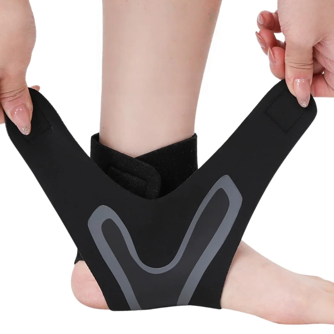 1PC tutore per caviglia supporto sportivo completamente aperto manica di compressione protezione per le articolazioni fasciatura elastica regolabile per il piede fascia di protezione per il fitness