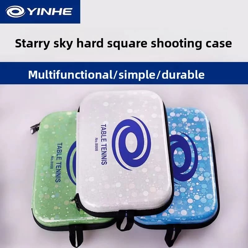 Borsa per racchetta da ping pong Galaxy 8008, borsa sportiva rigida, protezione portatile a guscio rigido, custodia per racchetta a doppio strato