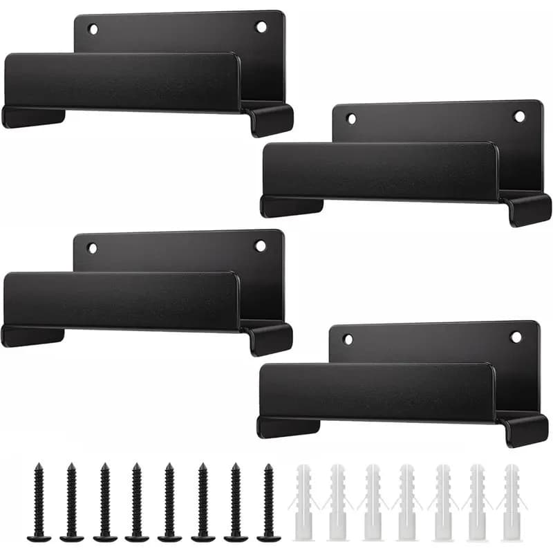 FYBL-Wall Mount Storage Hangers For Ladders, Chairs& Patio Furniture- Luggage Hooks For Garage Wall, 4 Pack Heavy Duty