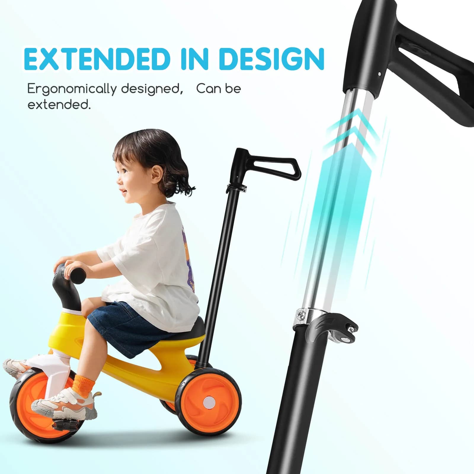Maniglia di ricambio per maniglia per passeggino Maniglia ergonomica a sgancio rapido per accessori per passeggino per auto push per bambini