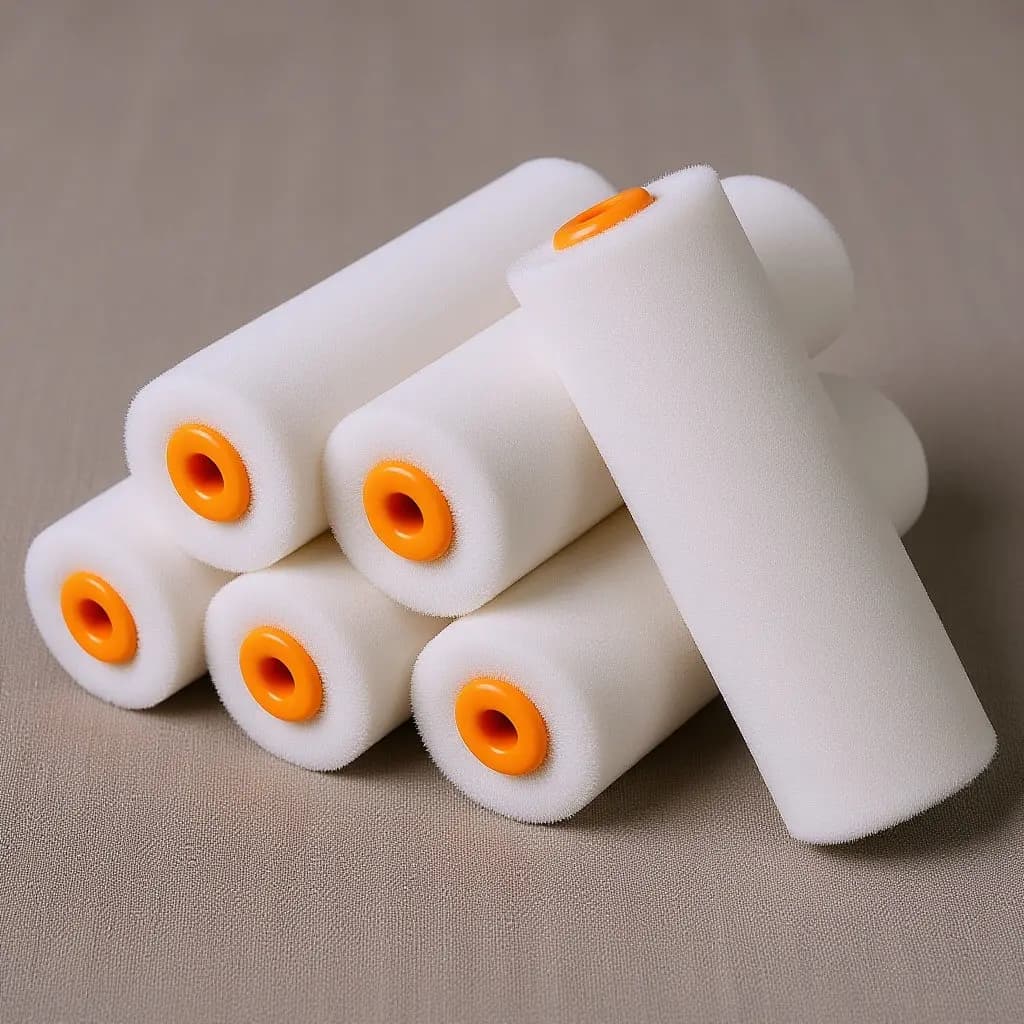 6Pcs Small Paint Roller Brushes for Edges Corners Trim Painting Wall DIY Projects Latex Oil Based Paints Ergonomic Handle