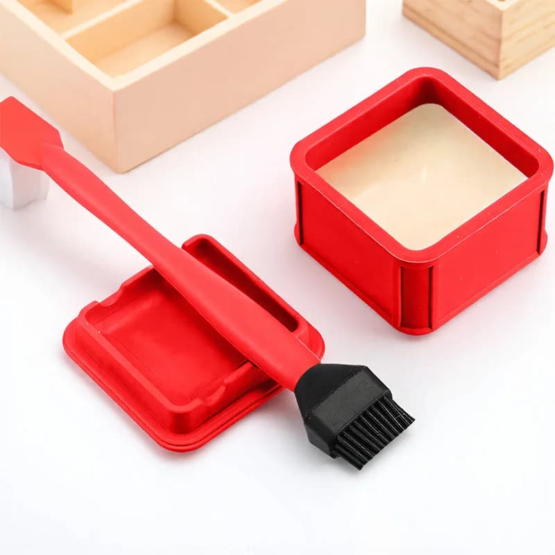 2 pezzi kit di pennelli per colla in silicone set di applicatori di colla per la lavorazione del legno coperchio sigillabile baccello di colla portatile strumento manuale fai da te per la lavorazione del legno