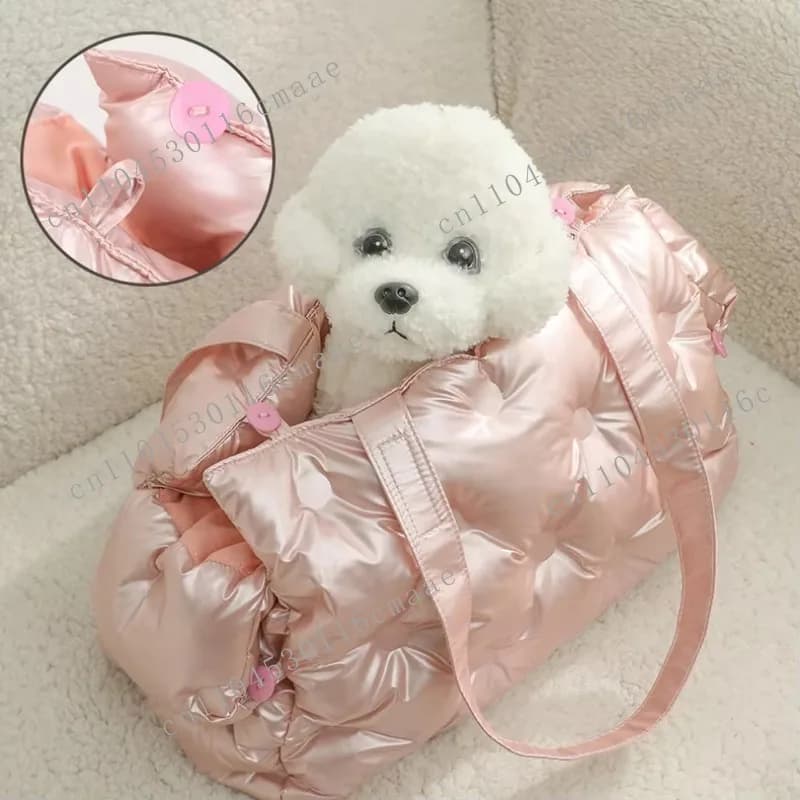 Borsa da trasporto elegante e lussuosa per cuccioli, borsa da viaggio per animali domestici, borsa per cani e gatti da esterno