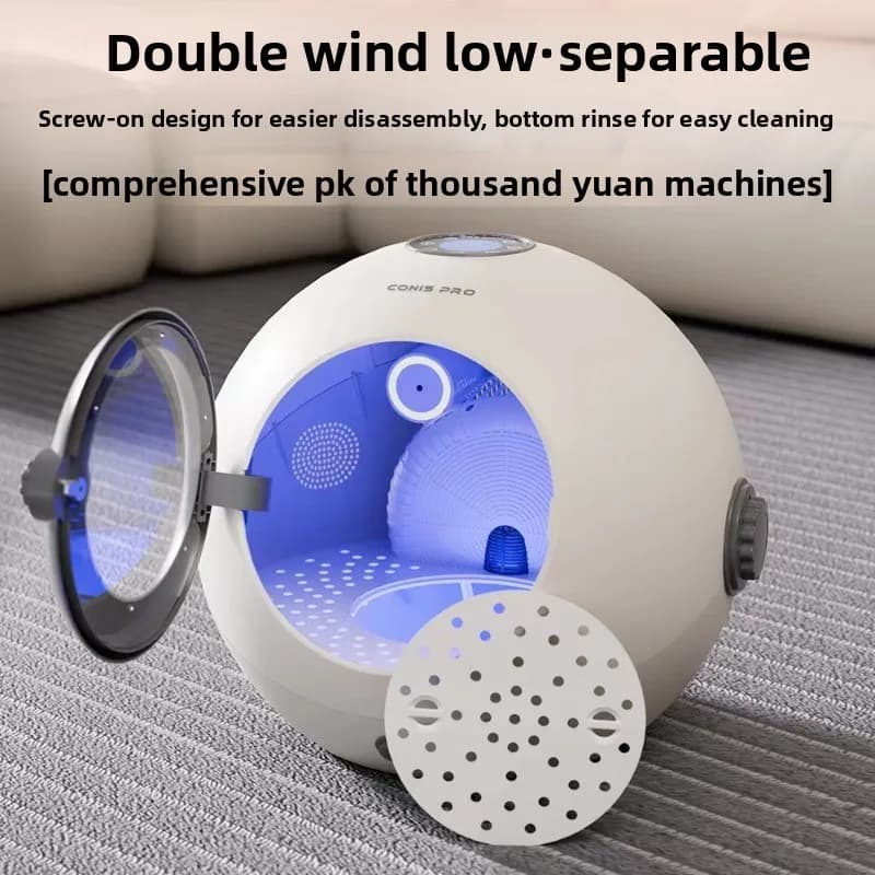 Uso domestico Toelettatura per animali Ventilatore Scatola per asciugatrice per animali domestici per gatti/cani Asciugatrice automatica per cani Asciugacapelli professionale con sterilizzazione