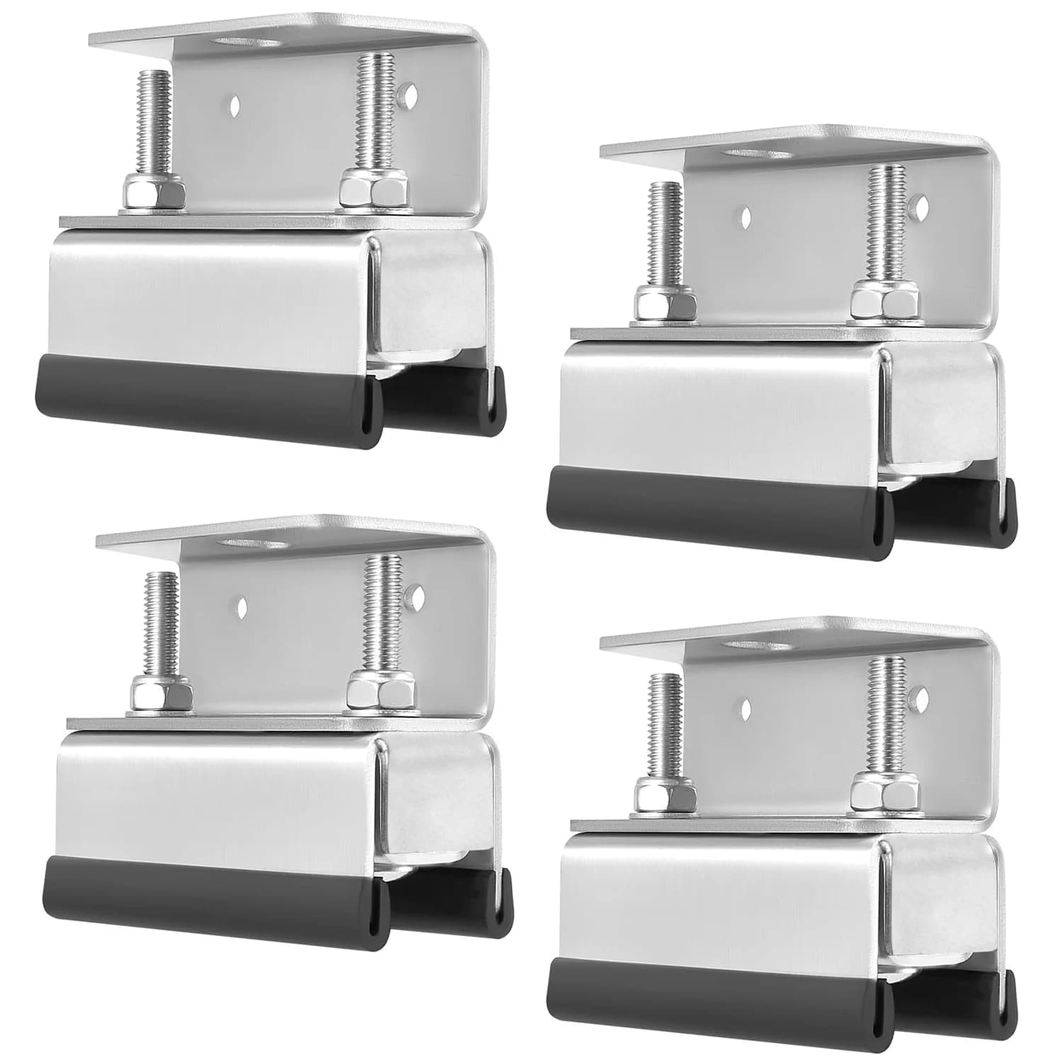 4Packs Camper Van Motorhome Roof Rail Mounting Brackets for Solar Panel or Roof Rack For Fiat Ducato Peugeot Boxer Citroen Relay
