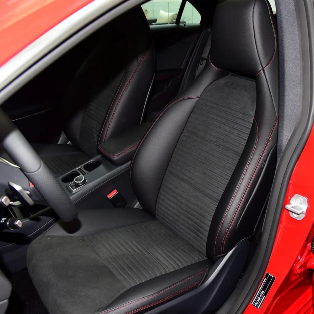 Custom Car Seat Covers for Mercedes Benz CLA 2013 2014 2015 2016 Car Seat Protective Cover PU Leather Pillow Accessories