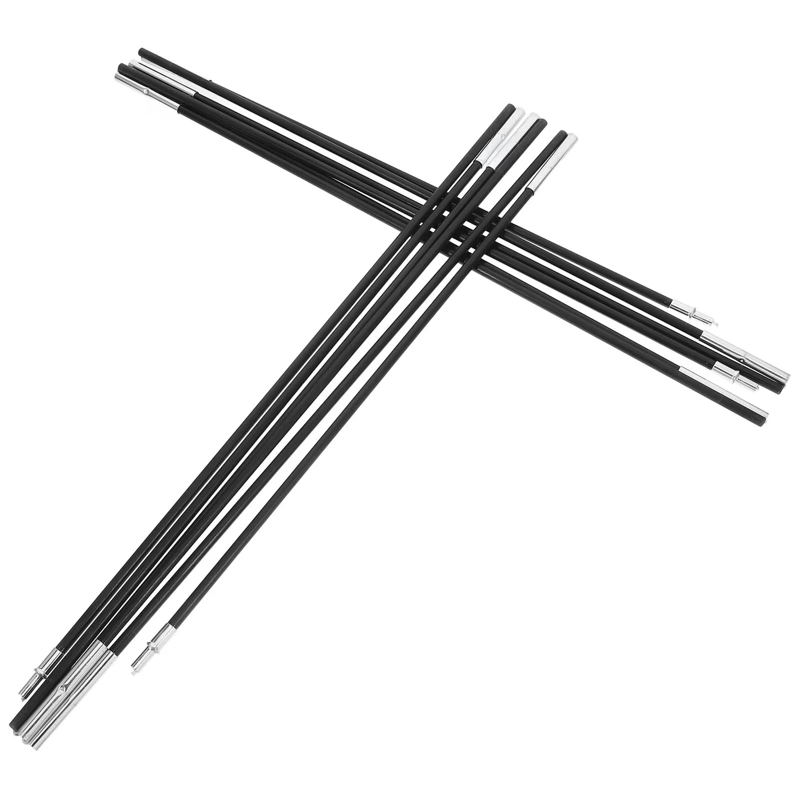 2Pcs Compact Tent Pole Replacement Kit Fiberglass Lightweight Easy Transport Storage Portable for Camping Hiking Trekking