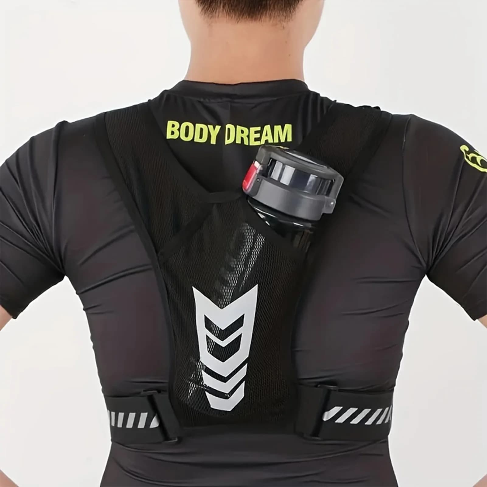 Sport Vest Phone Bag Reflective Cycling Backpack Multifunctional Sports Phone Chest Pack Lightweight for Outdoor Cycling Hiking