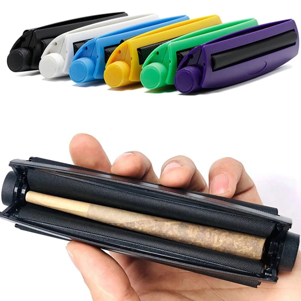 Macchina manuale portatile da 110 mm per rollare sigarette, tabacco ed erbe, accessorio per fumatori.