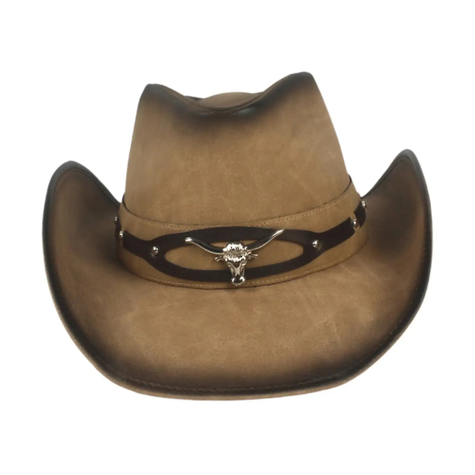 Cappello da cowboy Decor Berretto a tesa larga per accessori per costumi Regalo Autunno Carnevale Inverno