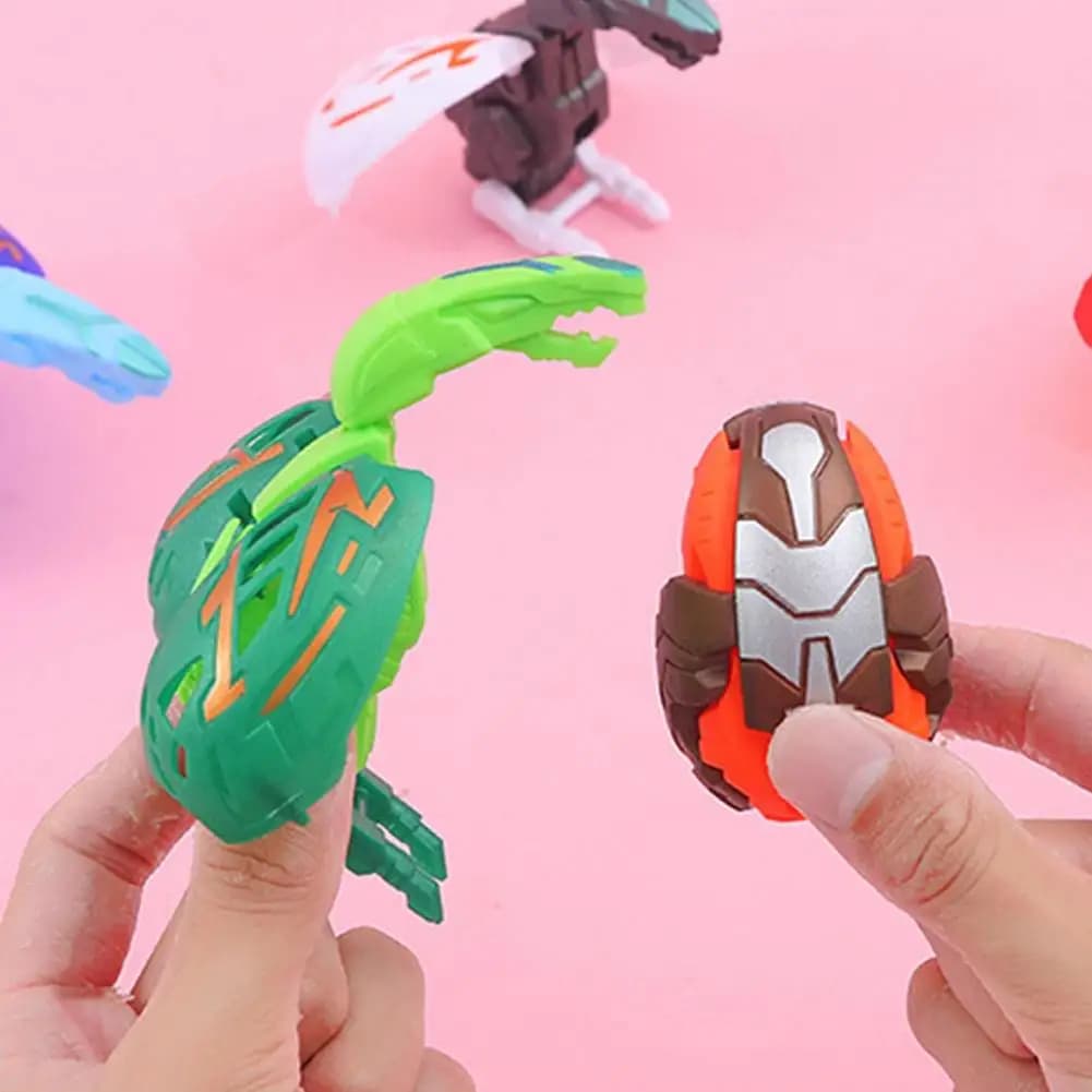 1 Pezzo Dinosauro Robot Trasformabile, Giocattoli Uova di Dinosauro, Giocattoli Educativi Trasformabili e Intrecciabili, Regalo per Bambini, Casuale