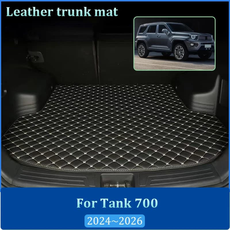 Tappetini in Pelle per Bagagliaio Posteriore per Tank 700 2024 2025 2026, Tappeti Antisporco, Tappetini per Vano Portaoggetti, Rivestimento Interno per Auto, Accessori Auto