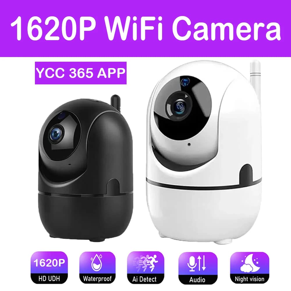 Telecamera IP WiFi: Tracciamento Automatico per Casa Intelligente, 1080P, Visione Notturna Completa, CCTV Wireless per Sicurezza Bambini