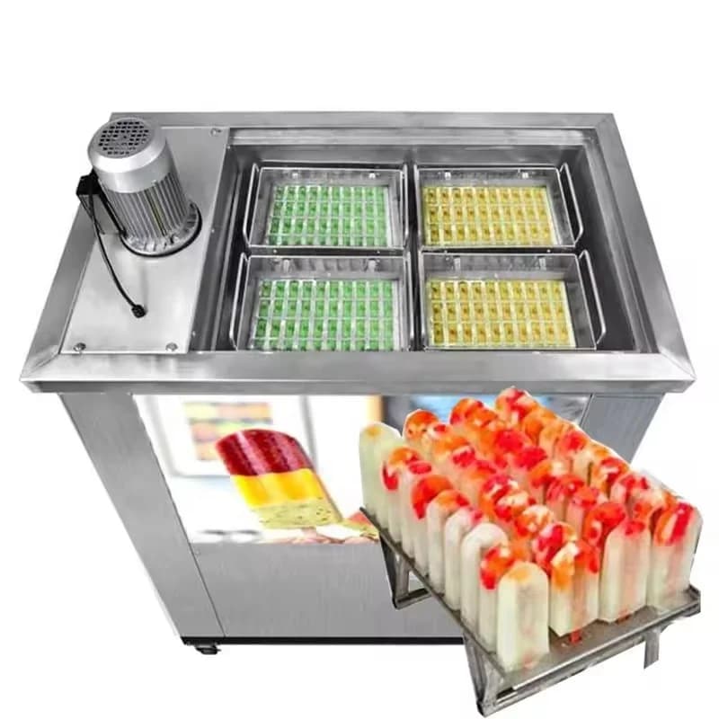 Macchina per ghiaccioli commerciale / Lecca-lecca di ghiaccio / Macchina per ghiaccioli con 4 stampi 6 stampi 8 stampi 10 stampi