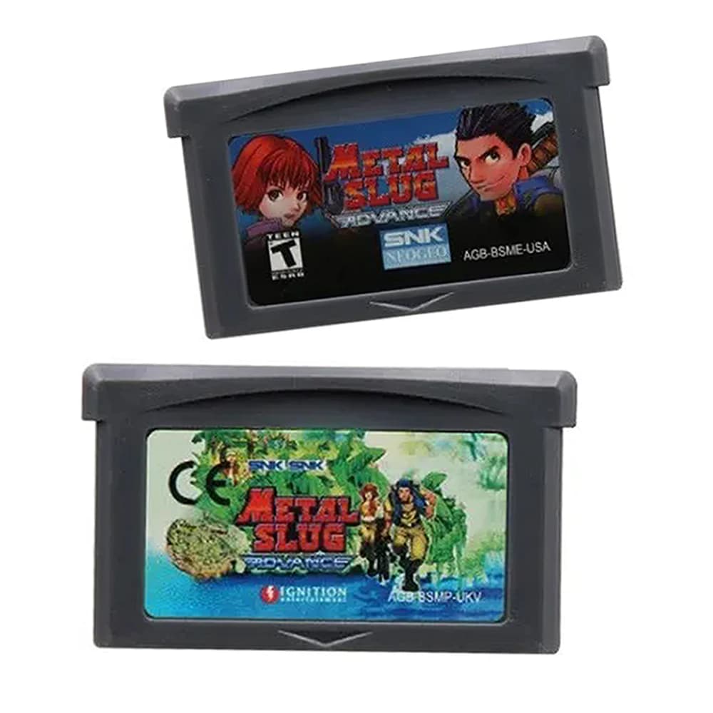 Scheda Metal Slug GBA, cartuccia per videogiochi a 32 bit, scheda console per Metal Slug Advance per GBA versione USA EUR