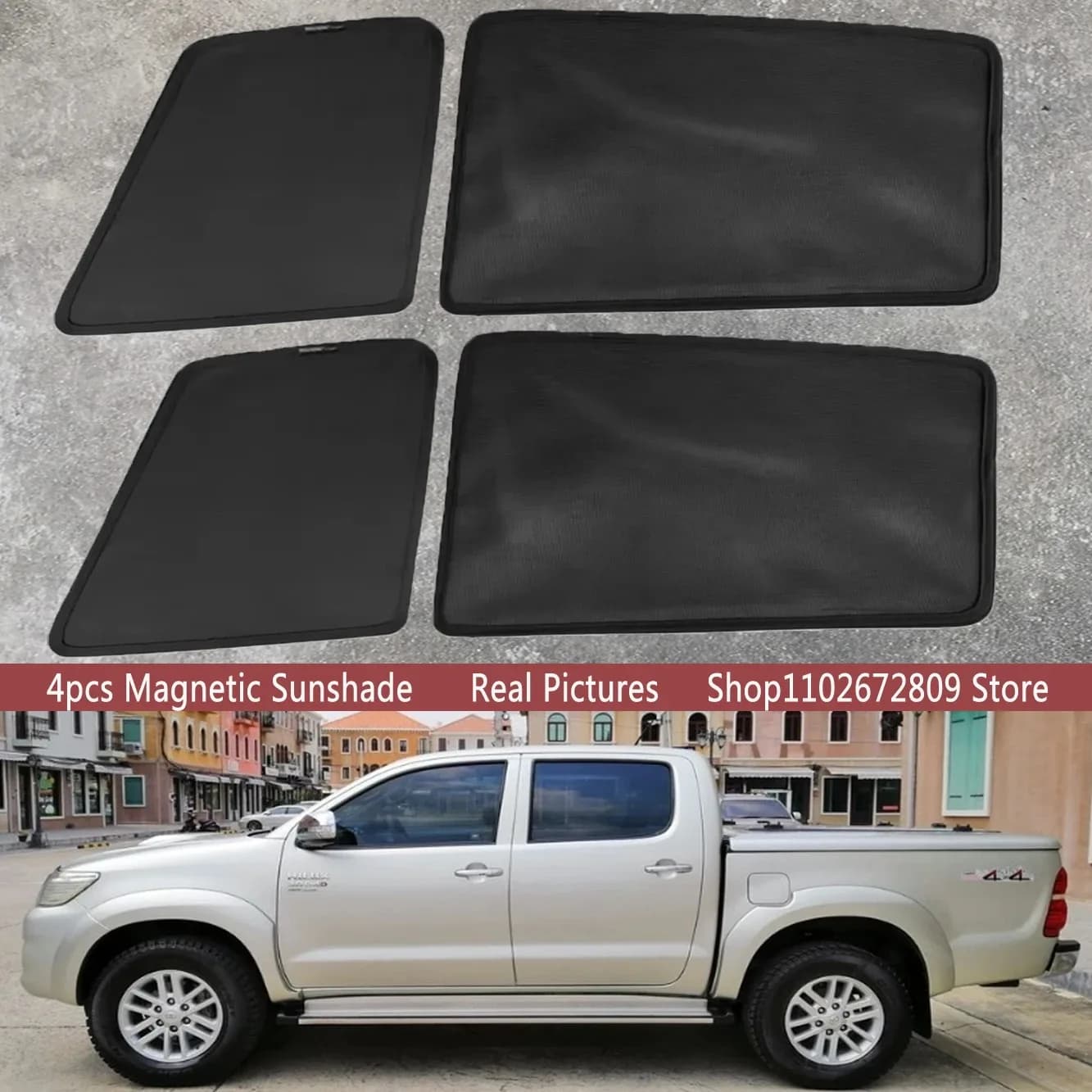 Parasole Magnetico per Auto, Tendina Parasole per Parabrezza Anteriore, Accessori per Toyota Hilux Vigo Pickup 2004 - 2015 2011