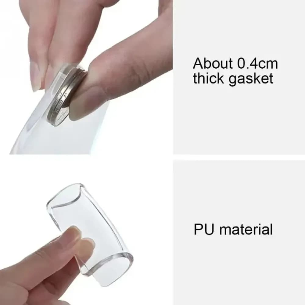 4 Pezzi Cuscinetti Antivibrazioni per Gambe di Mobili, Tappetini Antiscivolo in Silicone per Lavatrice, Tavolo, Divano, Multifunzionali e Antirumore