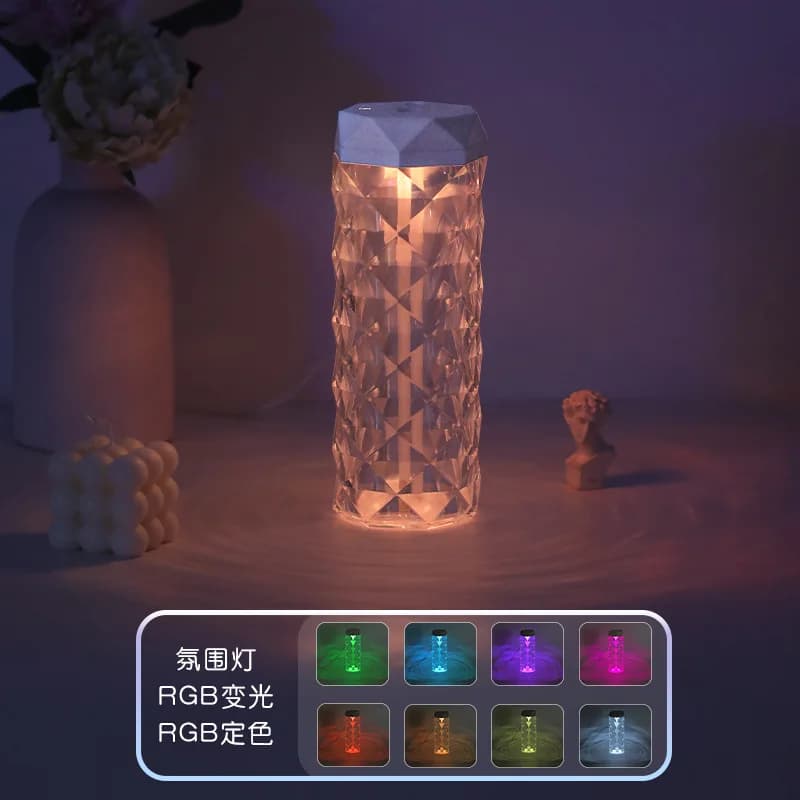 Nuovo Umidificatore Colorato con Luce Ambientale, Portatile per Casa e Ufficio, Piccolo Apparato Idratante da Scrivania