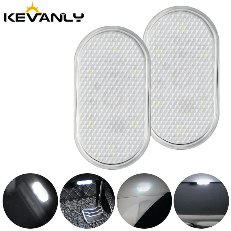 1/2/4 pezzi sensore tattile USB LED luce interna lampada a LED lampada da soffitto per auto luce da lettura decorazioni per auto illuminazione interna del tetto