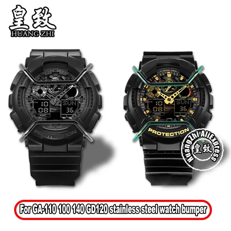 For Case G-Shock Bezel Stainless Steel Protective Bar GA-110 100 140 GD120 DW5600 5610 Men's Watch Case Metal Bumper Accessories